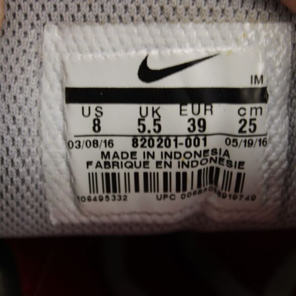 Nike Tanjun Shoes Womens 8 Gray White Running Sneakers - Picture 9 of 10